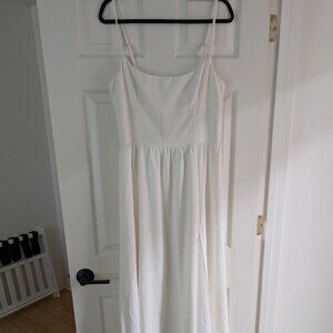 White Reformation Dress Size 12